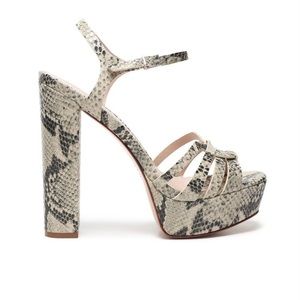Schutz Snake Skin Platform Shoe.. New WITHOUT Box.